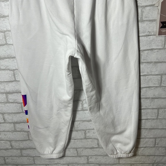 Pink Victoria’s Secret white spellout sweatpants size large - Picture 9 of 10